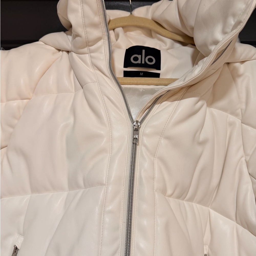 Alo Boss Faux leather puffer coat